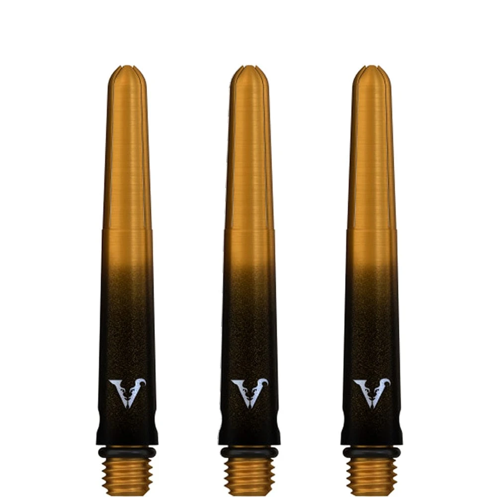 Viper Viperlock Aluminium Dart Shafts - Inc O-Rings And Locking Pin - Black & Gold - Image 3