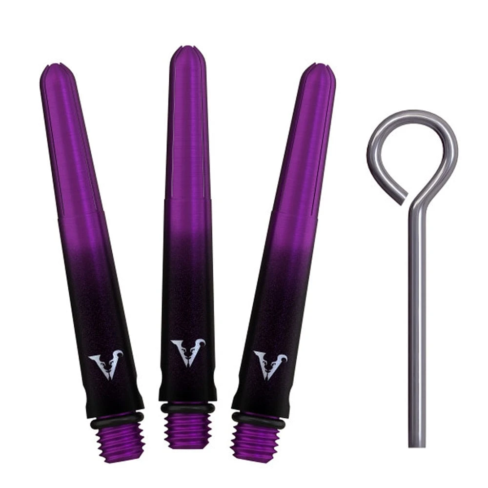 Viper Viperlock Aluminium Dart Shafts - Inc O-Rings And Locking Pin - Black & Purple - Image 5