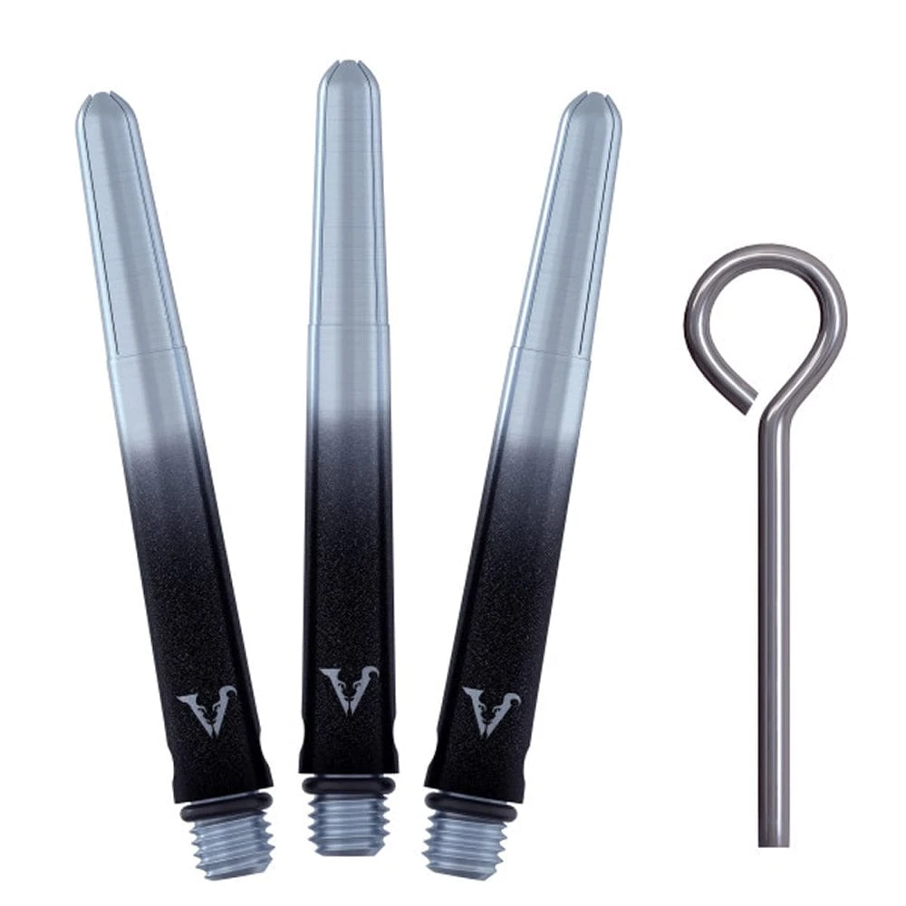 Viper Viperlock Aluminium Dart Shafts - Inc O-Rings And Locking Pin - Black & Silver - Image 4