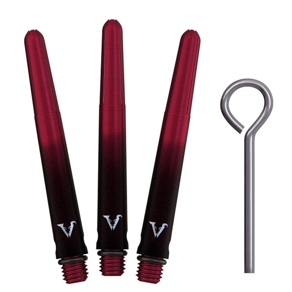 Viper Viperlock Aluminium Dart Shafts - Inc O-Rings And Locking Pin - Black & Red - Image 4