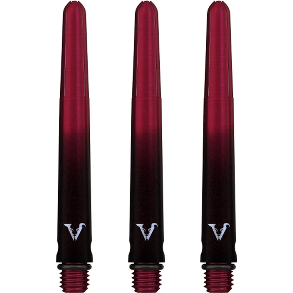 Viper Viperlock Aluminium Dart Shafts - Inc O-Rings And Locking Pin - Black & Red - Image 2