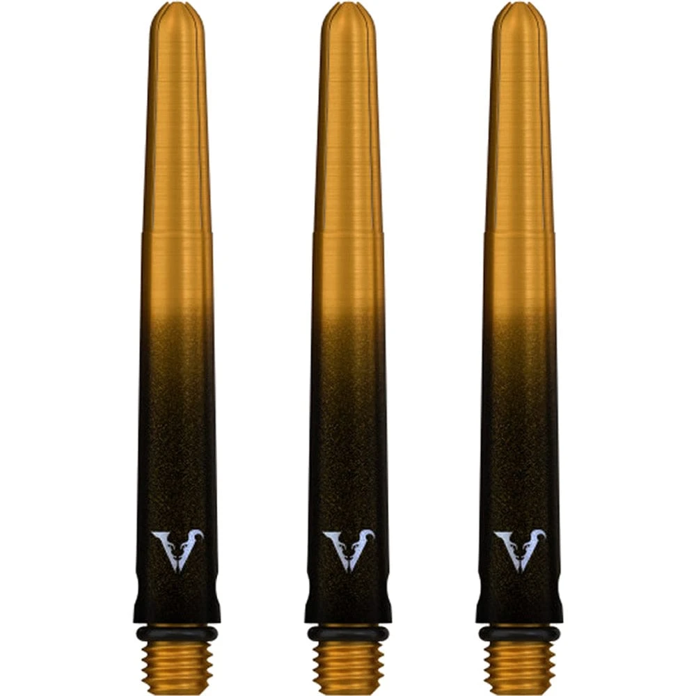 Viper Viperlock Aluminium Dart Shafts - Inc O-Rings And Locking Pin - Black & Gold - Image 2