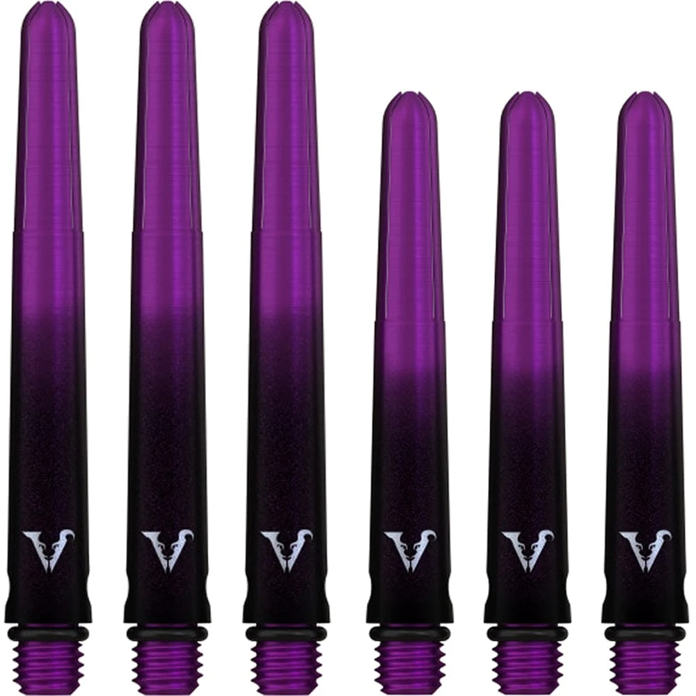 Viper Viperlock Aluminium Dart Shafts - Inc O-Rings And Locking Pin - Black & Purple