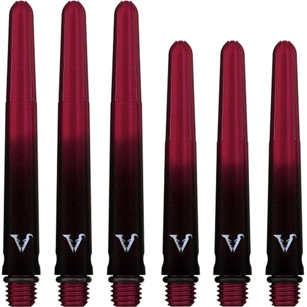 Viper Viperlock Aluminium Dart Shafts - Inc O-Rings And Locking Pin - Black & Red